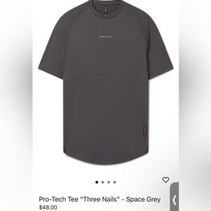 Three Nails - Pro-Tech Tee “Three Nails” - Space Grey - Large